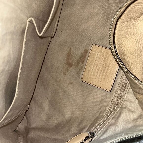 Bleecker beige leather cross body bag by COACH - Picture 10 of 16